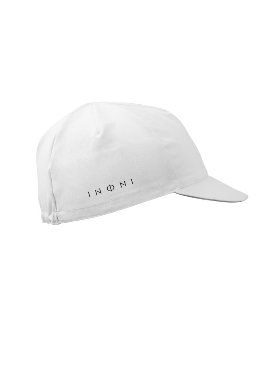 Czapka kolarska z daszkiem Classic White