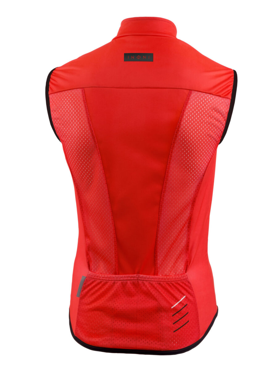 Chaleco de ciclismo rojo clásico v85