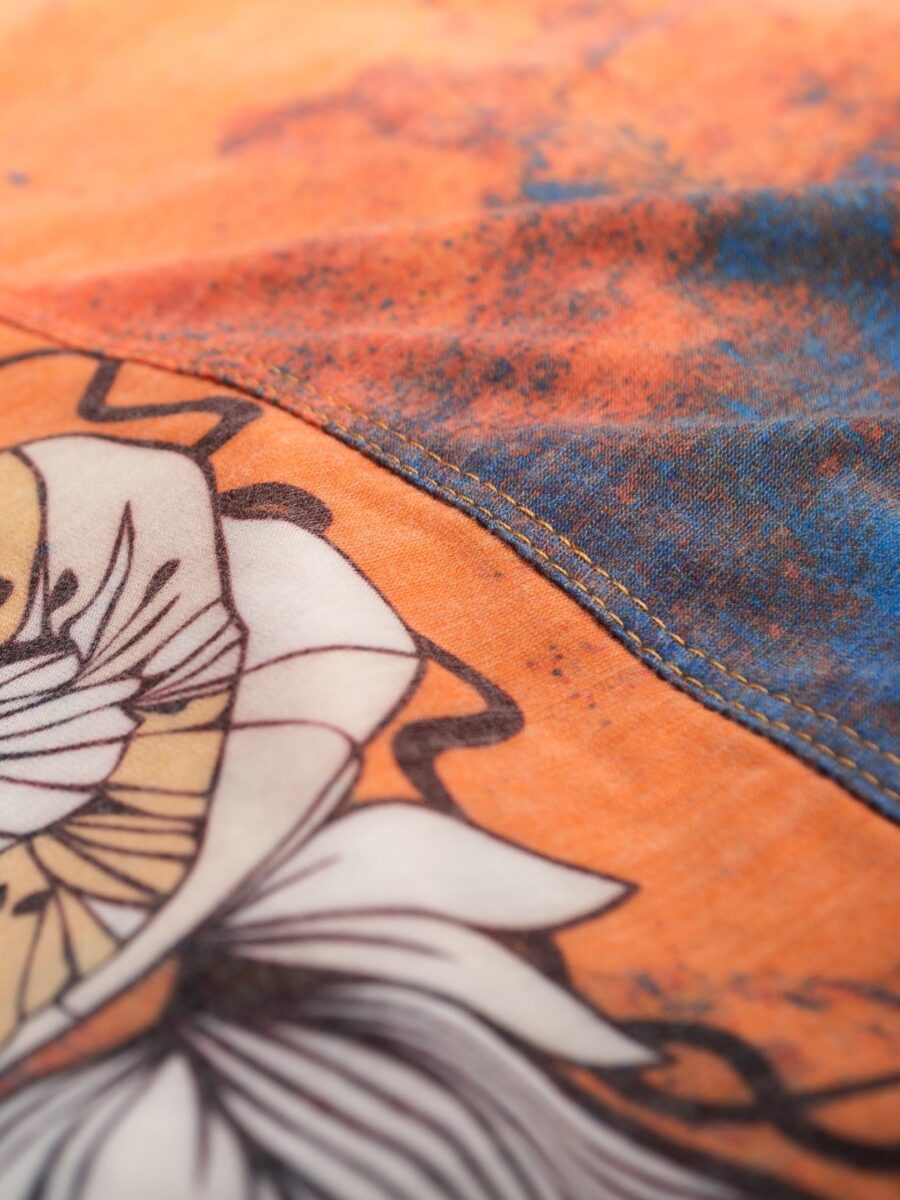 Koszulka Damska Merino Urban Flower Bloom