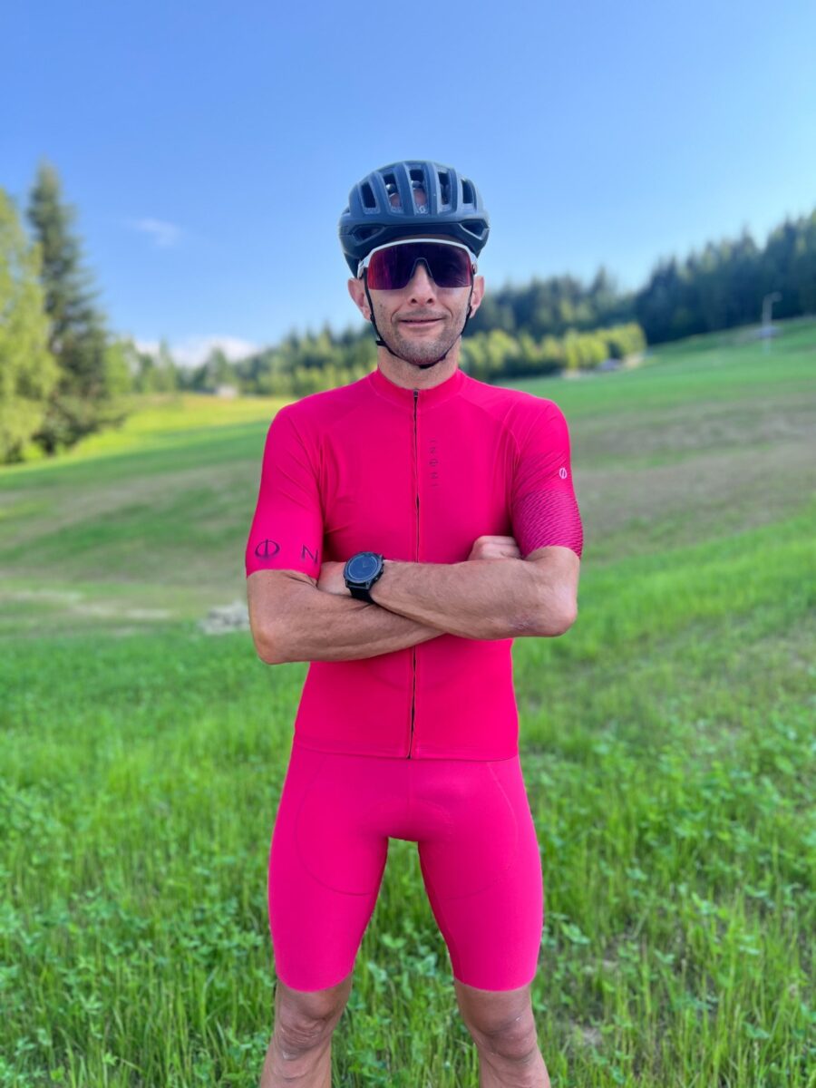 Short cycliste masculin 555 - Rosado