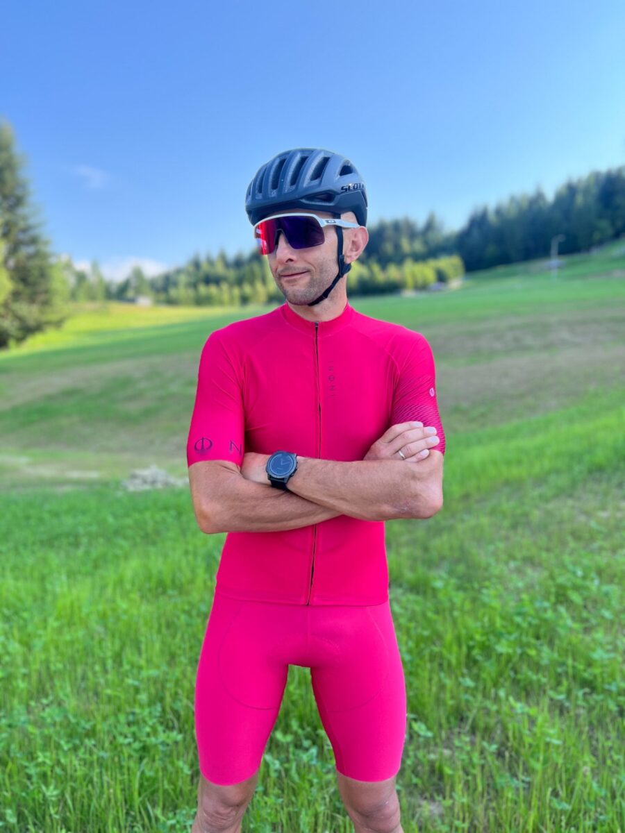 Short cycliste masculin 555 - Rosado
