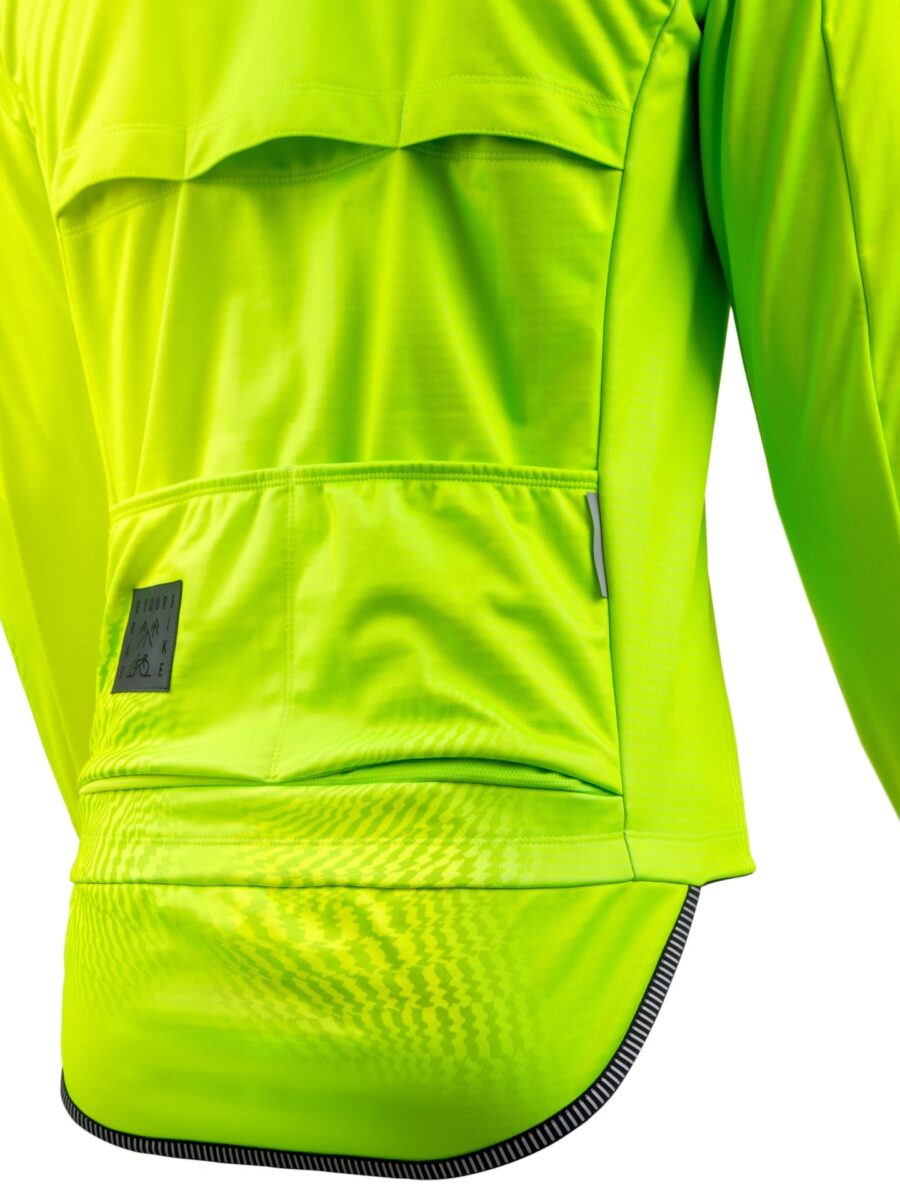 Kurtka 337 z ochraniaczem - Fluo green