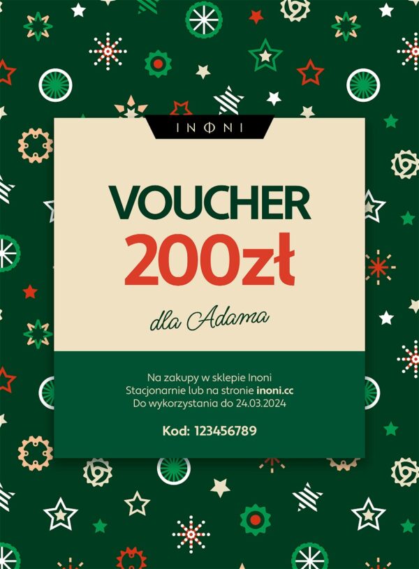 Świąteczny voucher z dedykacją