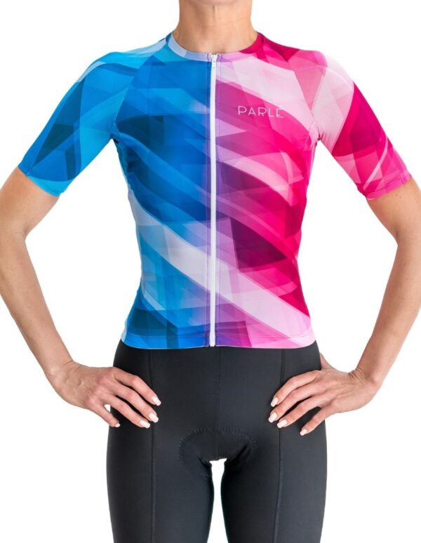 Un maillot de cyclisme aux couleurs uniques. Color Glow Woman