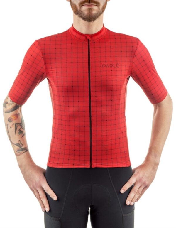 Camiseta roja elegante de la serie Gravel Attack
