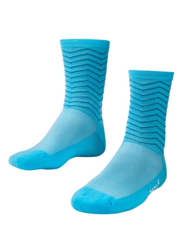 Minimalism Socks Chevron blaue Fahrradsocken