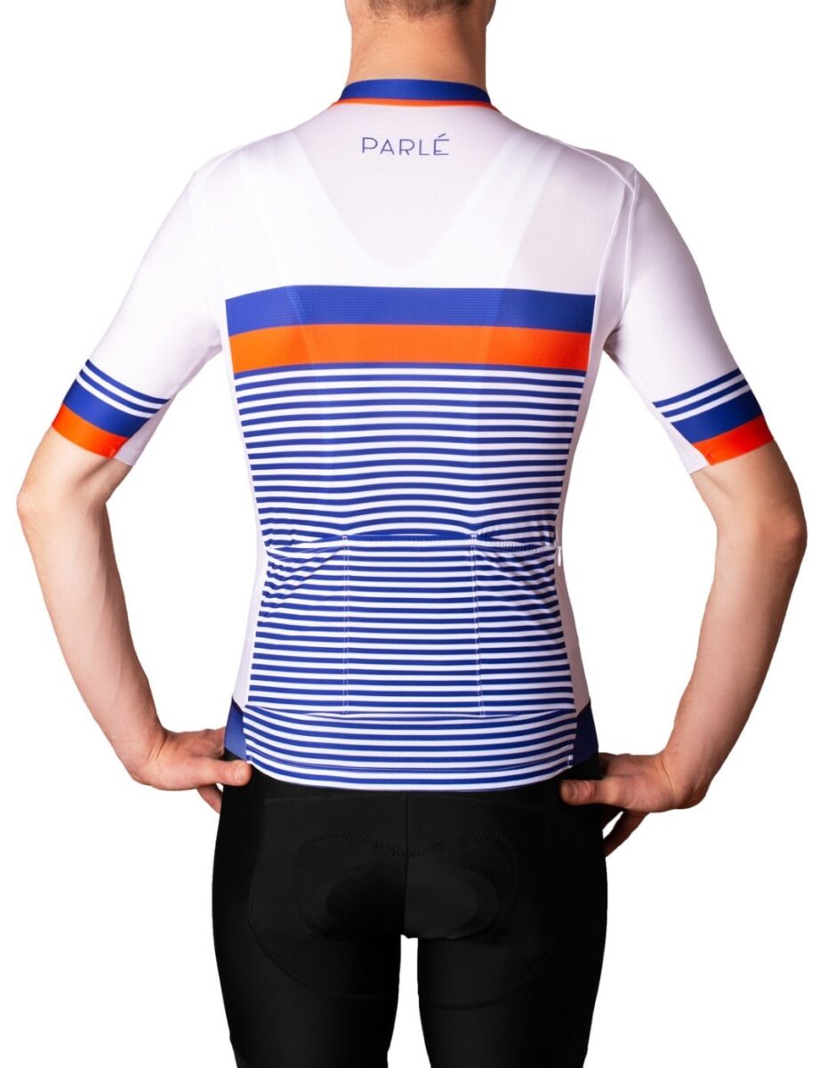 Marineblaues Jersey-Radtrikot