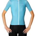Maillot ciclista Celeste