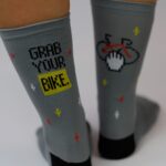 Chaussettes de cyclisme série LC - Prenez votre vélo GRIS