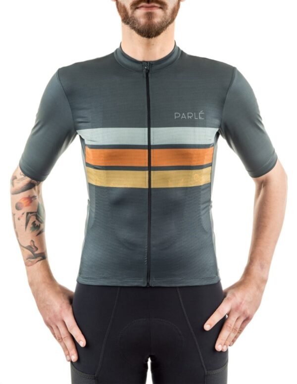 Camiseta de rayas pastel Gravel de la serie Gravel Attack