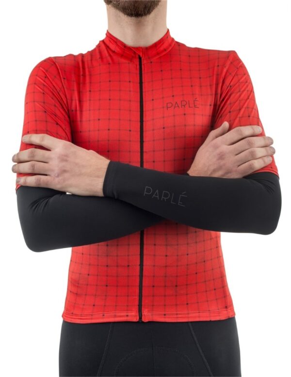 Manchons de cyclisme en matériau mat et confortable