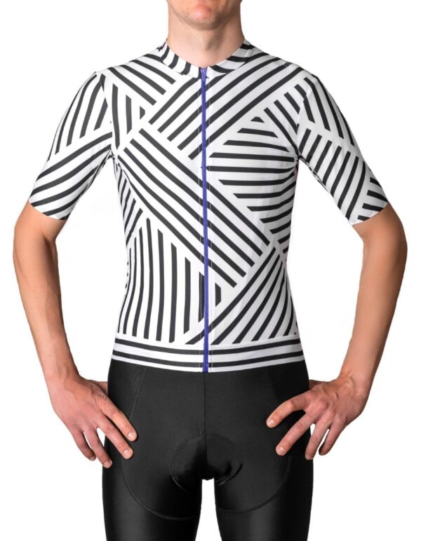 Maillot ciclista B&amp;W Asimetrica