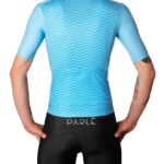 Maillot ciclista azul Chevron