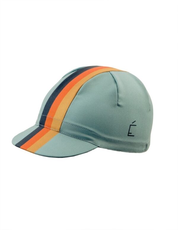 Casquette cycliste à rayures grises