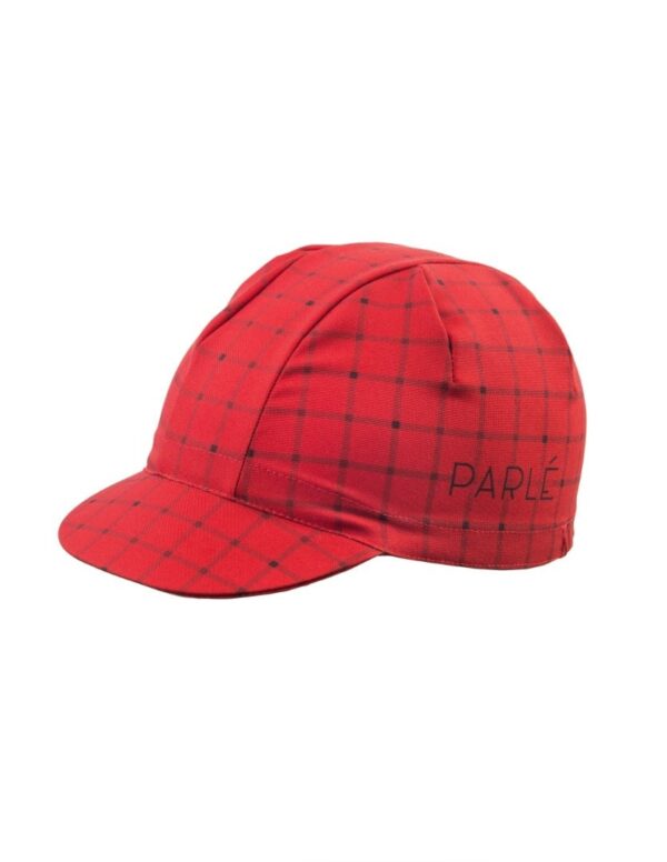 Casquette de cyclisme rouge élégante