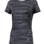 Koszulka Biegowa damska z krótkim rękawem 1250 RavRun - Dark Trail