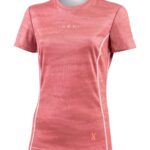 Koszulka Biegowa damska z krótkim rękawem 1250 RavRun - Dusty Rose