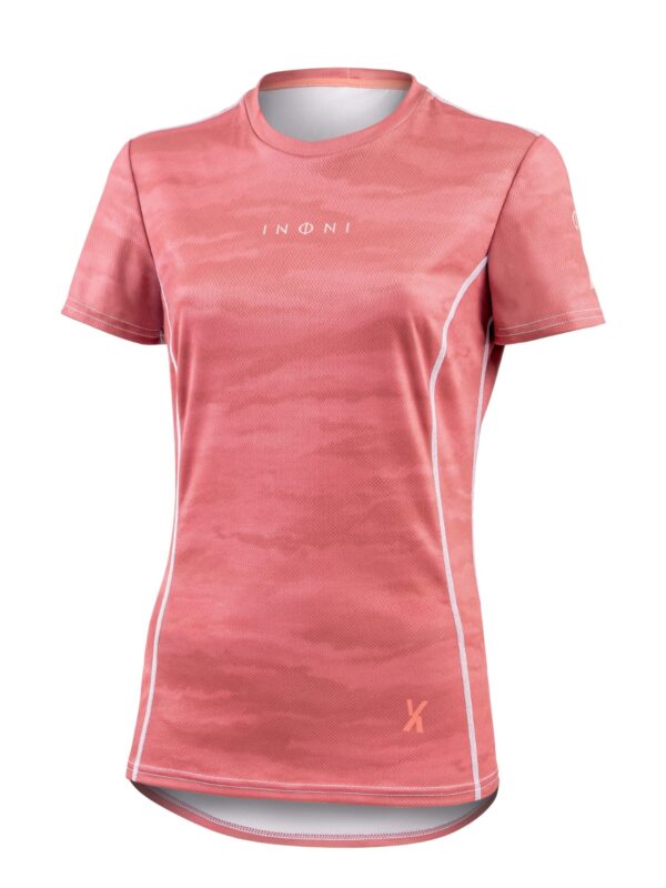 Koszulka Biegowa damska z krótkim rękawem 1250 RavRun - Dusty Rose