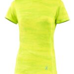 Koszulka Biegowa damska z krótkim rękawem 1250 RavRun - Neon Dash