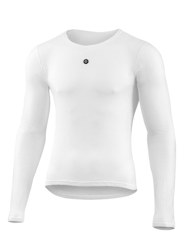 Biały Base Layer z długim rękawem, bielizna