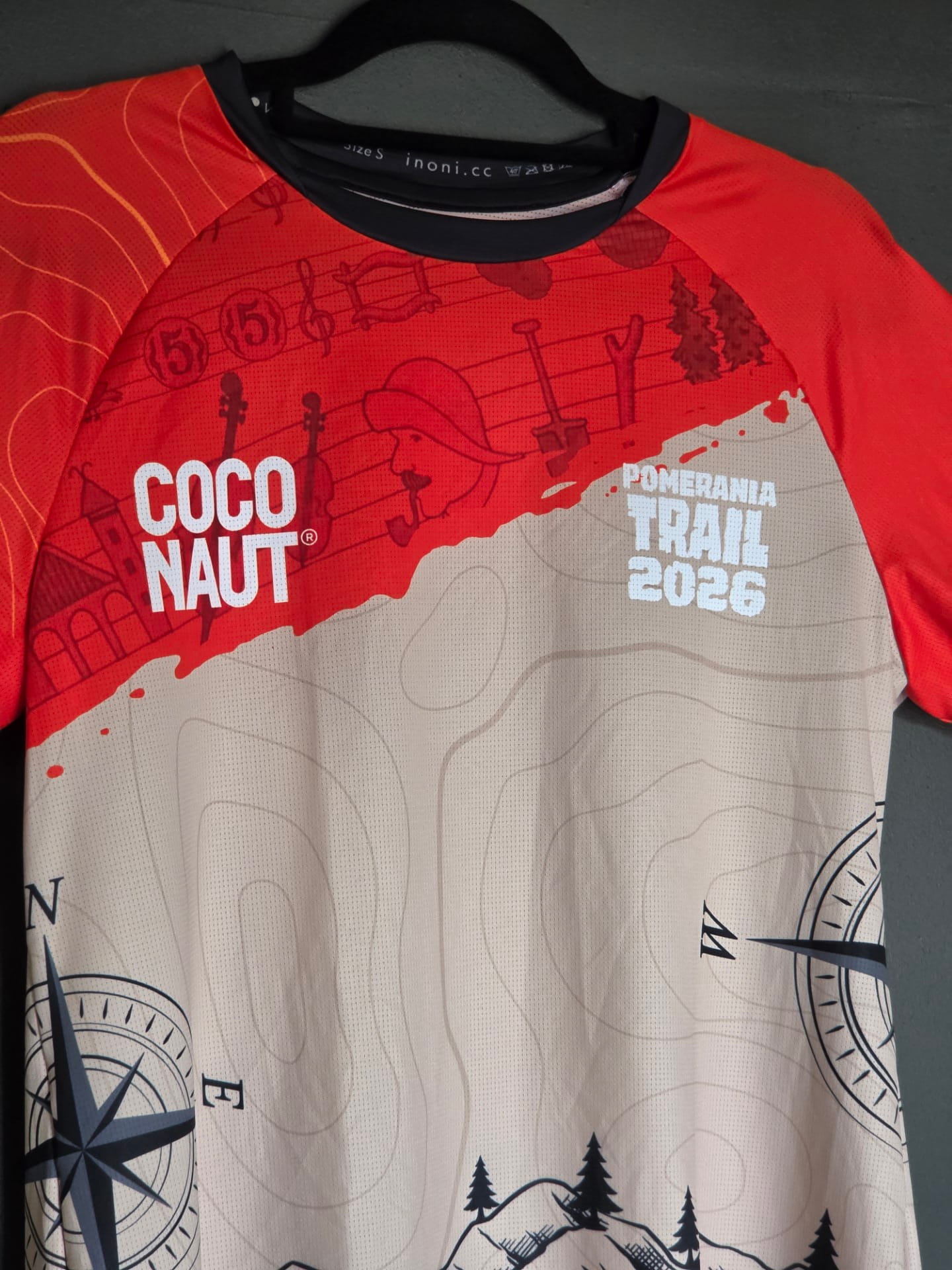 Koszulka MTB Pomerania - kolor czerwony - zdjęcie 2