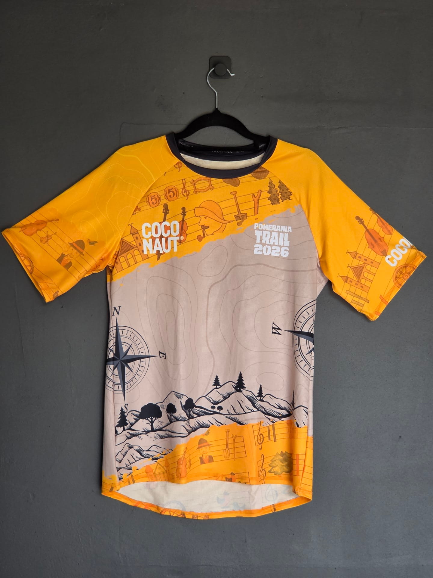 Koszulka MTB Pomerania - kolor żółty - zdjęcie 1