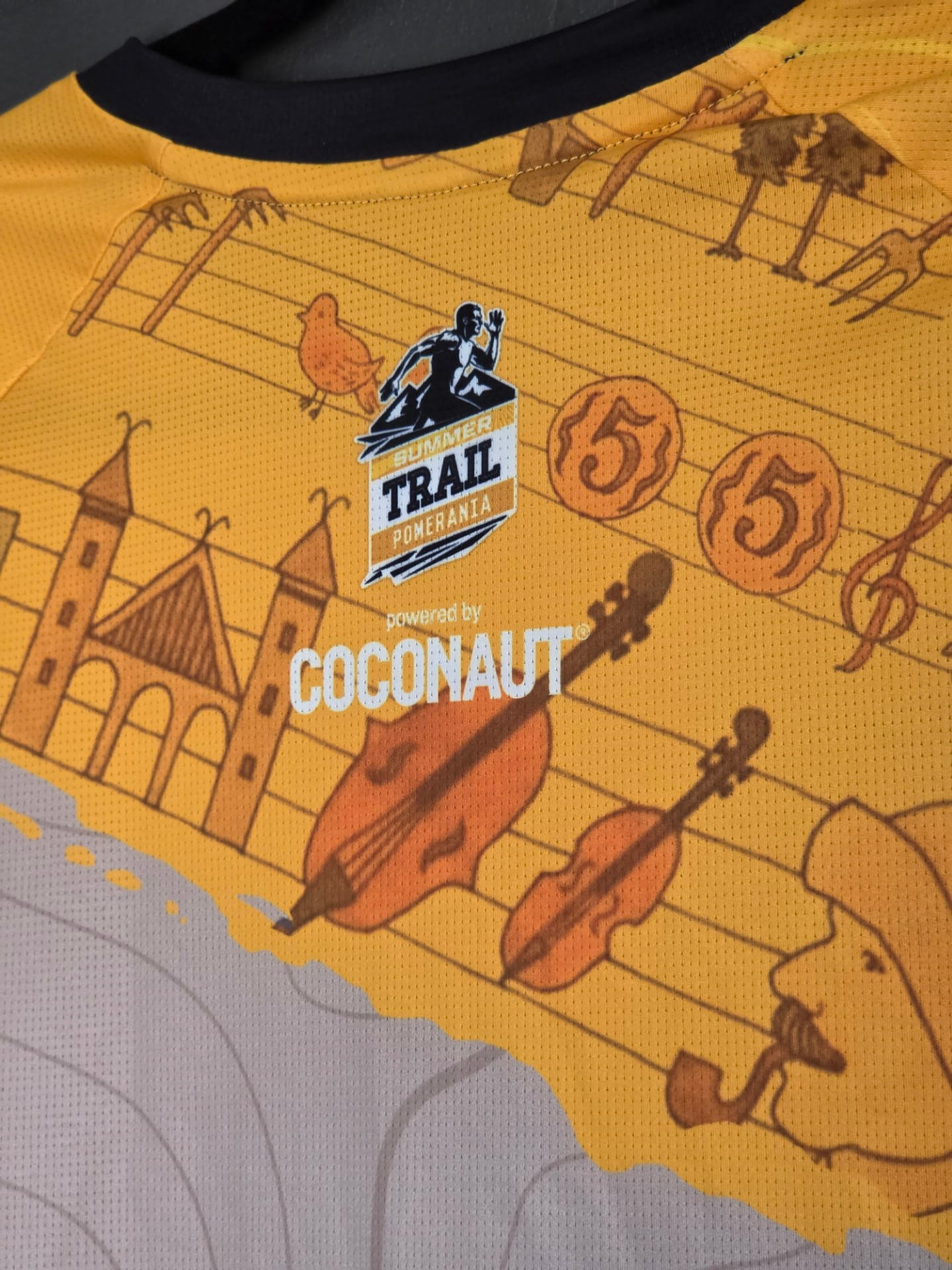 Koszulka MTB Pomerania - kolor żółty - zdjęcie 5