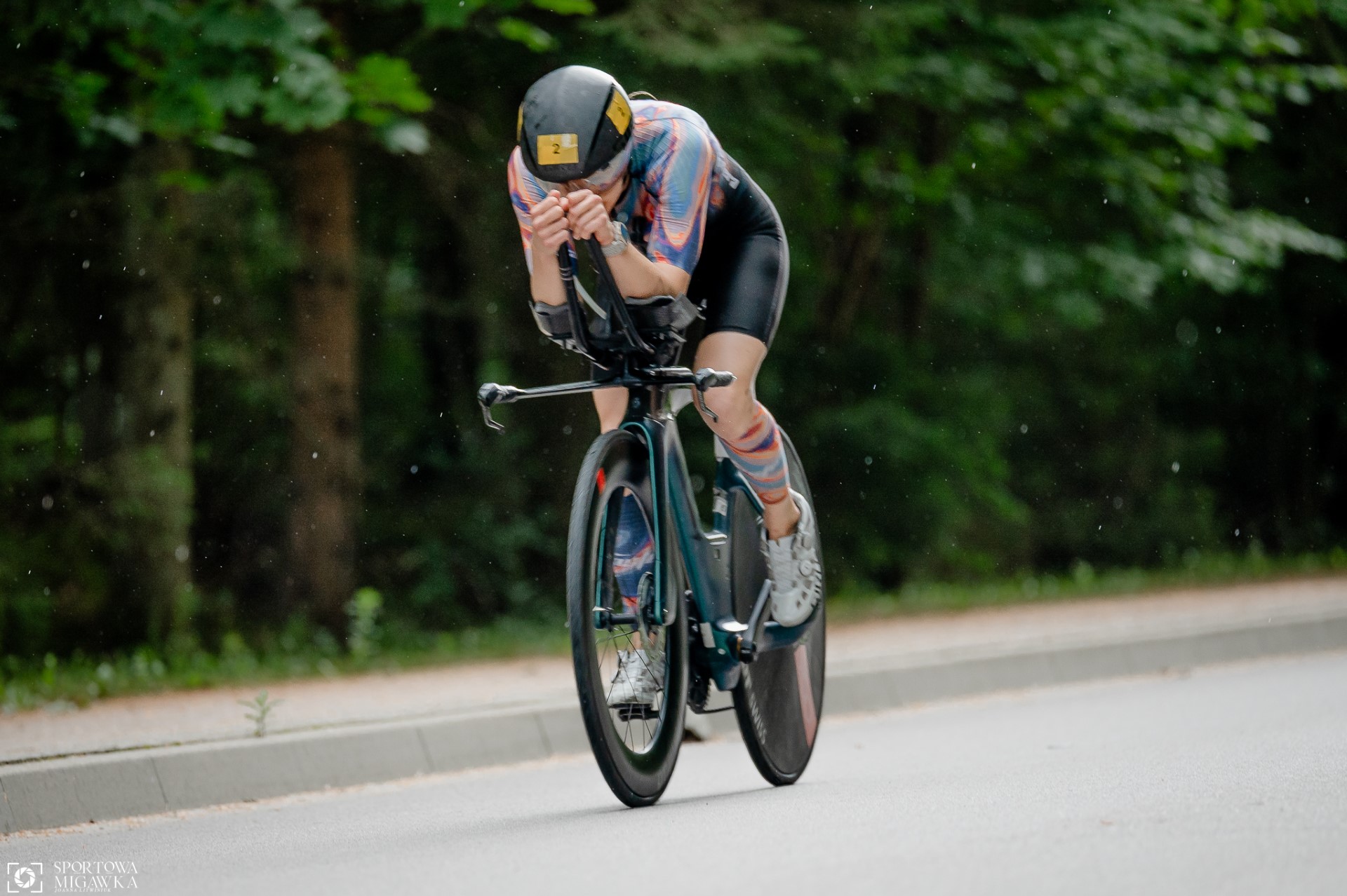 Sandra Kopiczko - time trial in rain and difficult conditions